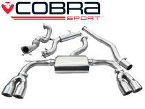 Audi S3 (8V) (saloon) Quattro 13- Turboback-sportavgassystem (Med De-Cat & Ljuddämpare) Cobra Sport